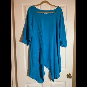 CottonWays Sz 2 Turquoise gauze too